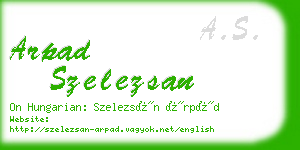 arpad szelezsan business card